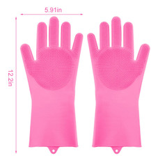 iMounTEK® Silicone Dishwashing Scrubber Gloves (1- or 2-Pack) product image