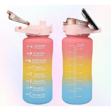 3-Piece Sports Water Bottle with Motivational Time Marker product image