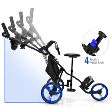 Folding 3-Wheel Golf Cart with Seat product image