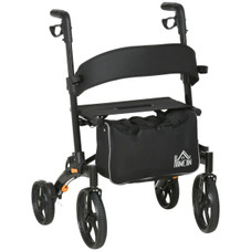HOMCOM® Standing Walker Forearm Rollator with 10-Inch Wheels & Seat product image