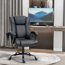 High Back 6-Point Vibration Massage PU Leather Office Chair by Vinsetto™ product image