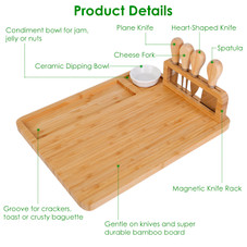 NewHome™ Charcuterie Cheese Board & Knife Set product image