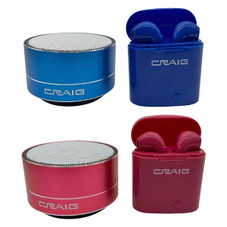 CRAIG® 2-in-1 Wireless Bluetooth Earbuds & Speaker product image