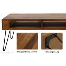 39.4-Inch Mid-Century Walnut Coffee Table product image