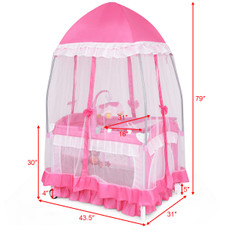 Babyjoy Portable Playpen with Cradle, Changing Pad, and Net product image