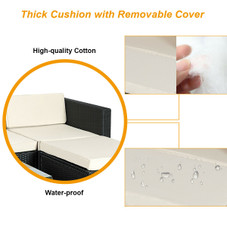 Costway 5-Piece Outdoor Rattan Furniture Set product image