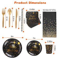 NewHome Disposable Birthday Dinnerware Set product image