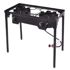 Costway Double Burner Propane Cooker with Outdoor Stove Stand product image