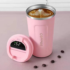 Smart Double-Wall Stainless Steel Vacuum Flask with LED Display product image