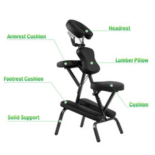PU Leather Travel Massage Chair with Carrying Bag product image