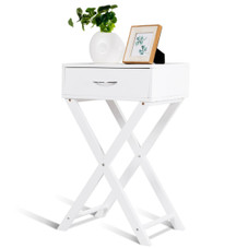 Costway X-Shaped Modern End Table Nightstand product image