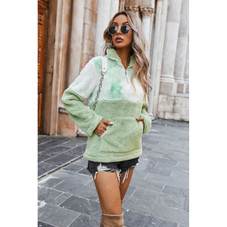 Women's Tie-Dye Teddy Fur Sweater product image