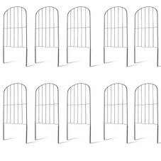 Decorative Garden Fence Iron Folding Panel Border (Set of 10) product image
