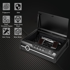 Quick-Access Dual Firearm Safety Device with Biometric Fingerprint Lock product image