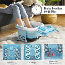 Costway Foldable Foot Spa Bubble Massager  product image