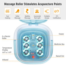 Costway Foldable Foot Spa Bubble Massager  product image