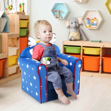 Wooden Frame Upholstered Toddler Chair  product image