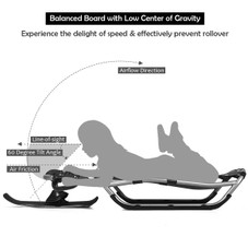 Snow Racer Sled with Textured Grip Handles & Mesh Seat product image