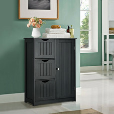 Bathroom Floor Cabinet with 3 Drawers and 1 Cupboard product image