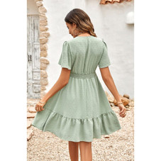 Women's Swiss Dots Bell Sleeves Dress product image