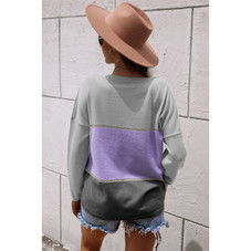 Women's Colorblock Long Sleeve Knit Sweater product image