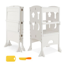 Toddler's Foldable Wooden Step Stool product image
