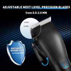 Professional Hair Clippers Trimmer Barber Clipper Set Cordless Hair Cutting Grooming Haircut Kit for Men-Black product image