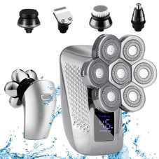 5-in-1 Hair Trimmer Electric Shaver Rotary Razor Washing 7D Shaver Beard Nose Rechargeable Waterproof for Men product image