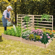 Raised Garden Bed with Trellis (Set of 2) product image