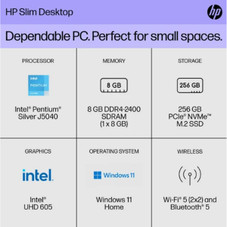HP Slim Desktop Pentium Silver J5040 (256GB SSD) product image