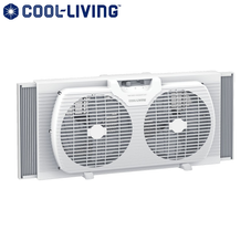 Cool-Living™ 9-Inch Twin Window Fan with Reversible Airflow Control product image