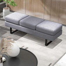 Waiting Room Bench Seating with Metal Frame Leg product image