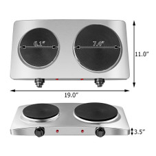 Electric 1800W Countertop Double Hot Plate product image