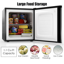 Stakol 1.1 cu.ft. Compact Single Door Mini Upright Freezer product image