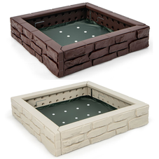Kids' 2-in-1 HDPE Sandbox with Cover & Bottom Liner product image