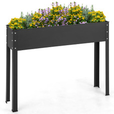 Metal Elevated Planter Box Raised Garden Bed with Legs and Drainage product image