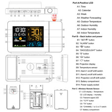 Projection Alarm Clock Radio product image