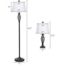 Costway 3-Piece Lamp Set product image