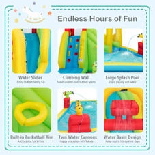 Kids Inflatable Water Slide Bounce House with 480W Blower product image