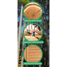 Outdoor Wooden Garden Tool Storage Cabinet product image