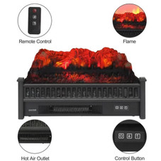 23-Inch 1400W Electric Free-Standing Log Fireplace Heater product image