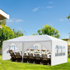 20 x 10-Foot Outdoor Gazebo Canopy with 6 Removable Sidewalls product image