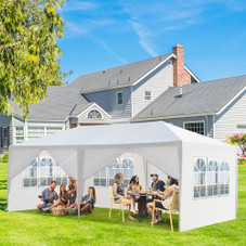 20 x 10-Foot Outdoor Gazebo Canopy with 6 Removable Sidewalls product image