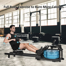Costway Water Rowing Machine with Adjustable Resistance product image