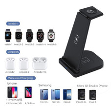 3-in-1 Fast Wireless Charging Stand for Phones, Apple Watch & AirPods product image