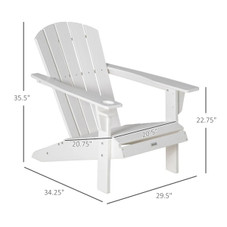 Outsunny® Adirondack Chair with Cup Holder product image