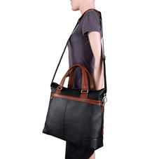 Eastward 15” Leather Two-Tone Tablet and Laptop Briefcase product image