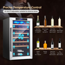 Costway 20-inch Cooler Refrigerator with Tempered Glass Door product image