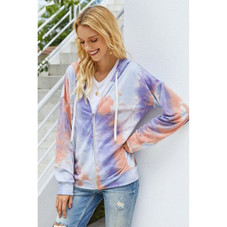 Women's Tie-Dye Zip-up Hoodie product image