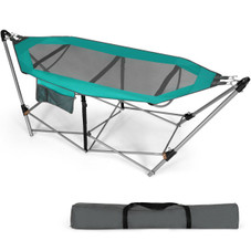 Costway Folding Hammock with Side Pocket and Iron Stand product image